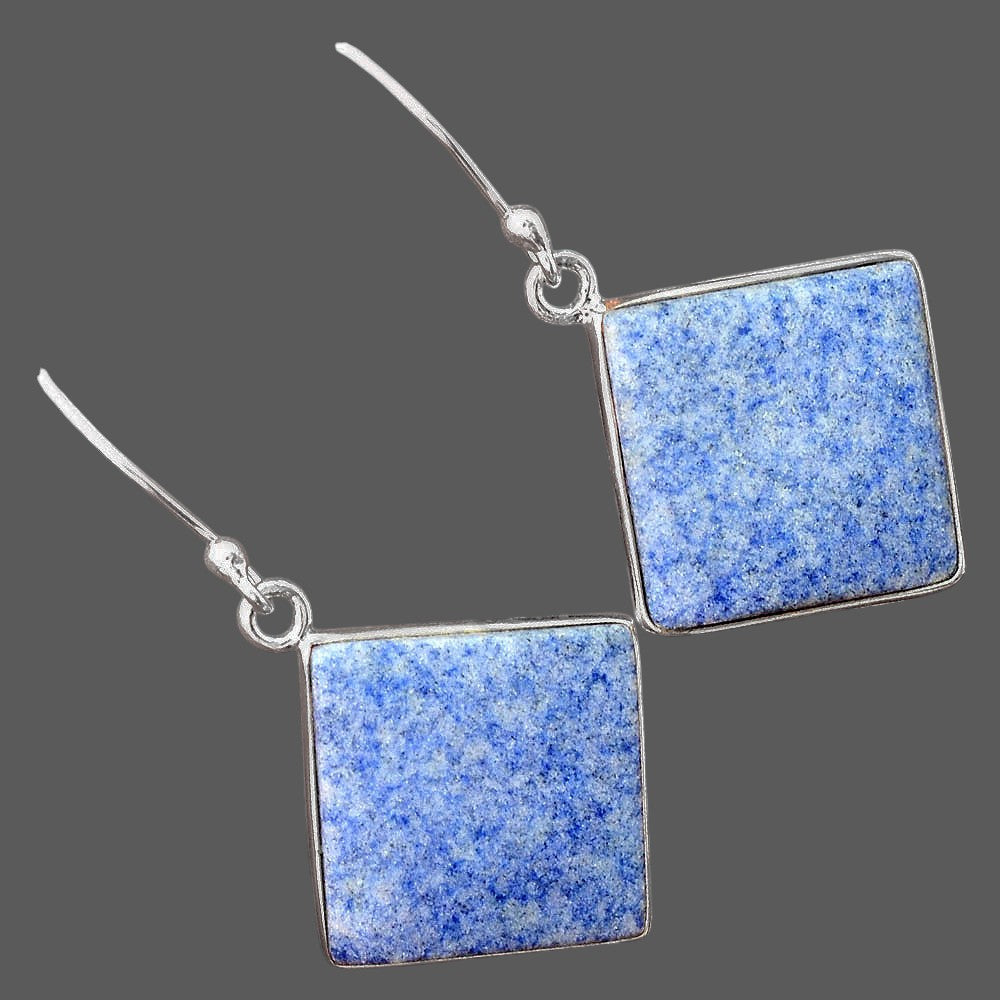 Natural Dumortierite Quartz Earrings E-1001 SDE87945