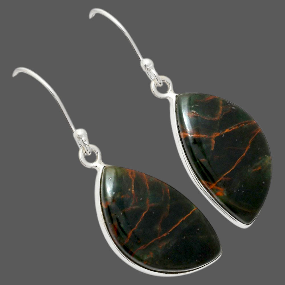 Turkish Rainforest Chrysocolla Earrings E-1001 SDE87966