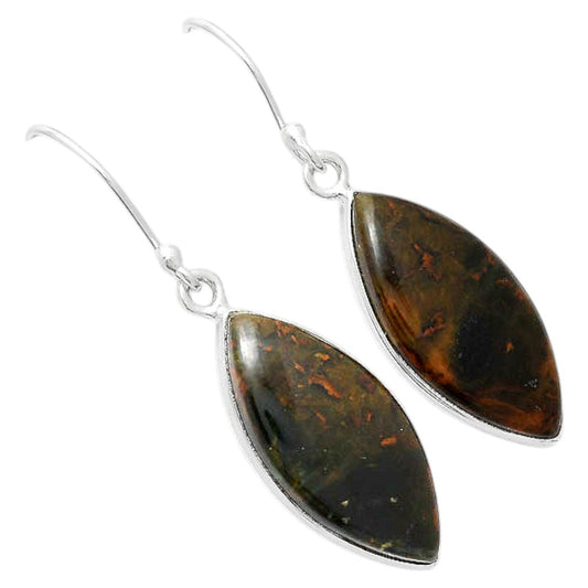 Turkish Rainforest Chrysocolla Earrings E-1001 SDE87974