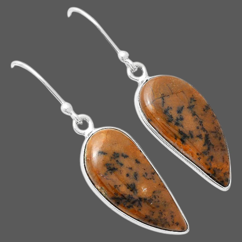Natural Amethyst Sage Agate Earrings E-1001 SDE87982