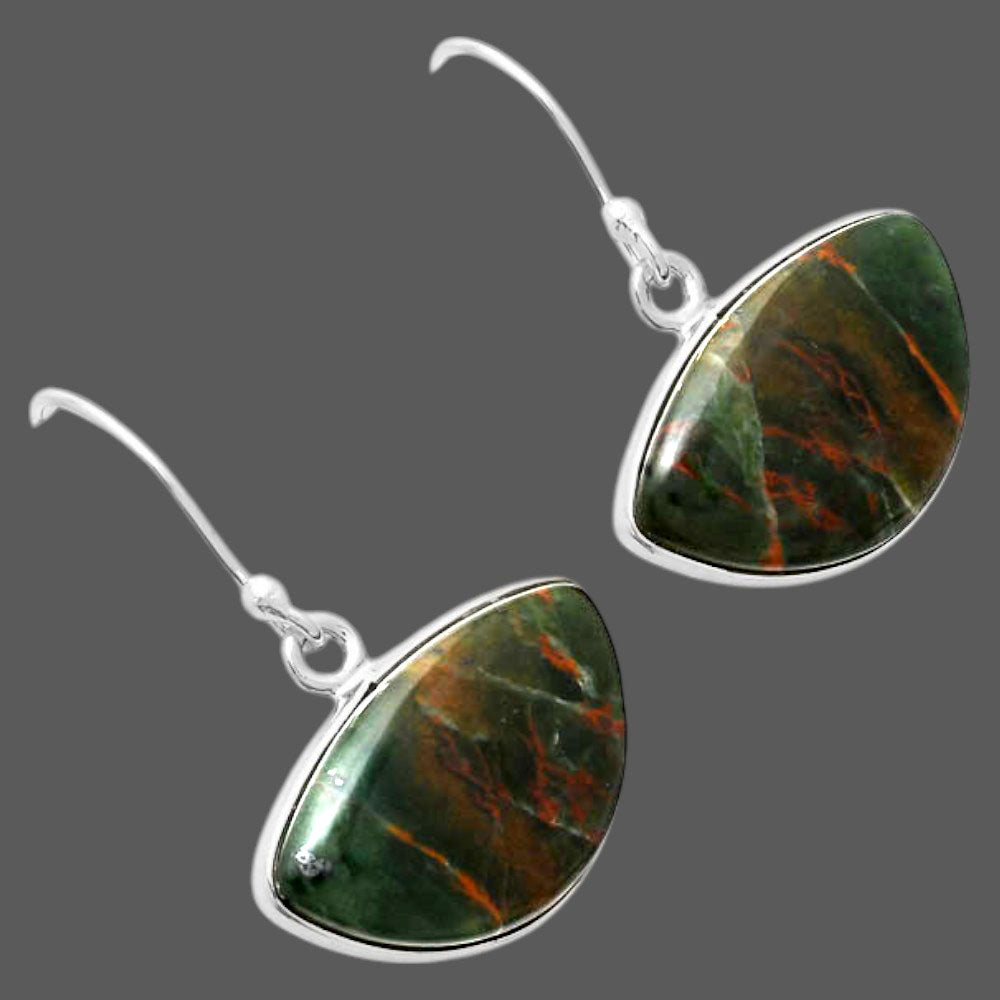 Turkish Rainforest Chrysocolla Earrings E-1001 SDE87983