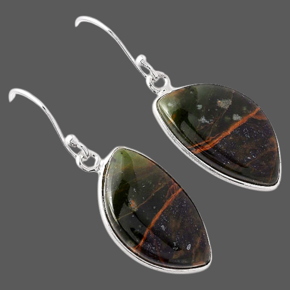 Turkish Rainforest Chrysocolla Earrings E-1001 SDE87999