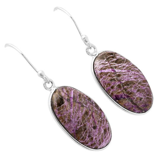 Natural Purpurite - South Africa Earrings E-1001 SDE88017