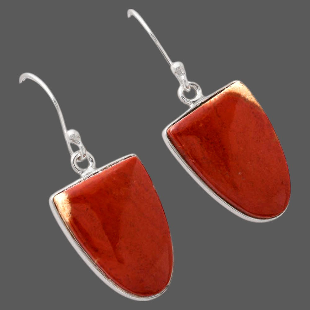 Natural Red Moss Agate Earrings E-1001 SDE88069