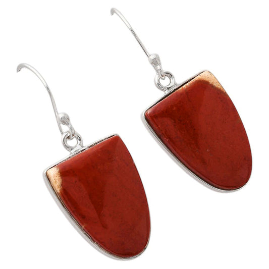 Natural Red Moss Agate Earrings E-1001 SDE88069