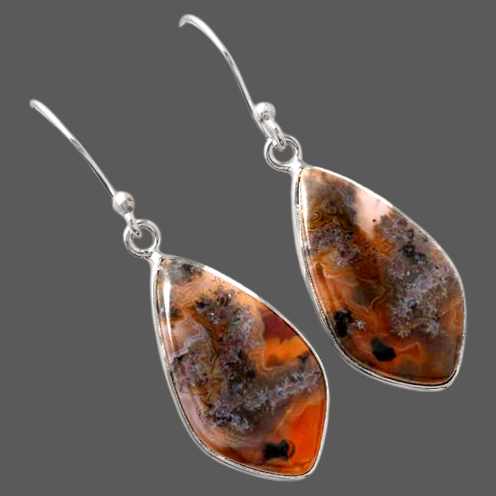 Natural Tube Agate - Turkish Earrings E-1001 SDE88088