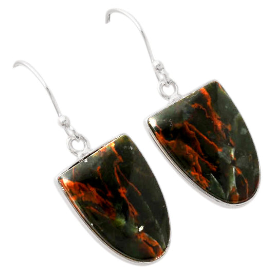 Turkish Rainforest Chrysocolla Earrings E-1001 SDE88096