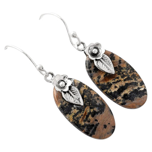 Natural Russian Honey Dendrite Opal Earrings E-1137 SDE88109