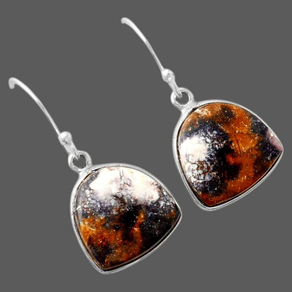 Natural Indian Blanket Jasper Earrings E-1001 SDE88118