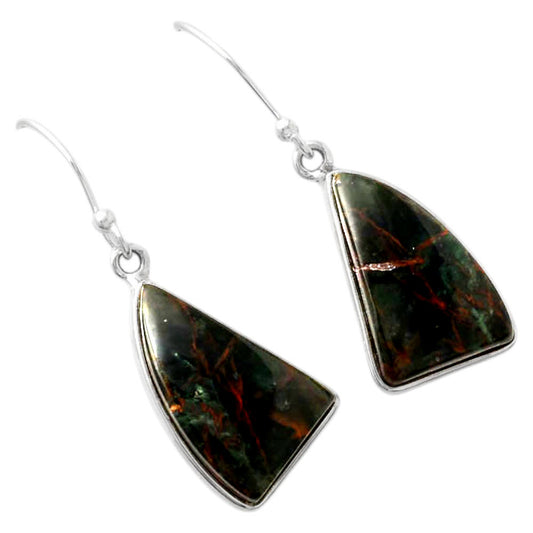Natural Turkish Rainforest Chrysocolla Earrings E-1001 SDE88125