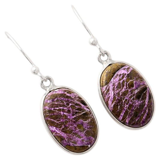 Natural Purpurite - South Africa Earrings E-1001 SDE88140