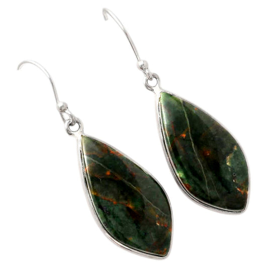 Natural Turkish Rainforest Chrysocolla Earrings E-1001 SDE88143