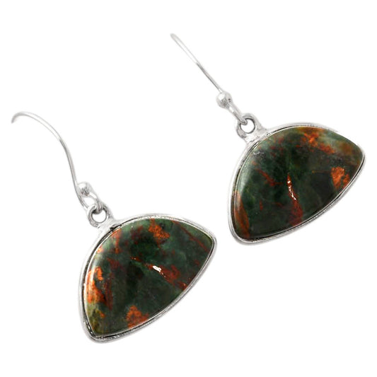 Natural Turkish Rainforest Chrysocolla Earrings E-1001 SDE88153