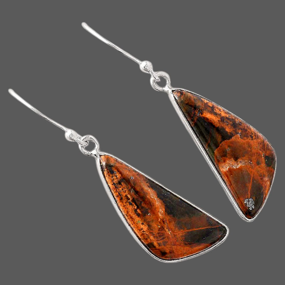 Natural Turkish Rainforest Chrysocolla Earrings E-1001 SDE88191