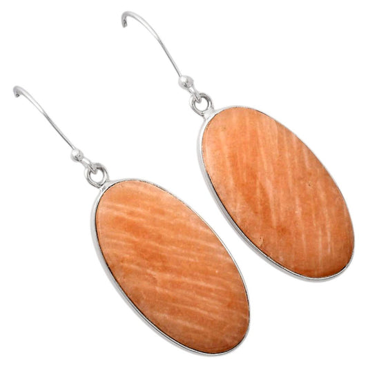 Natural Orange Amazonite Earrings E-1001 SDE88202