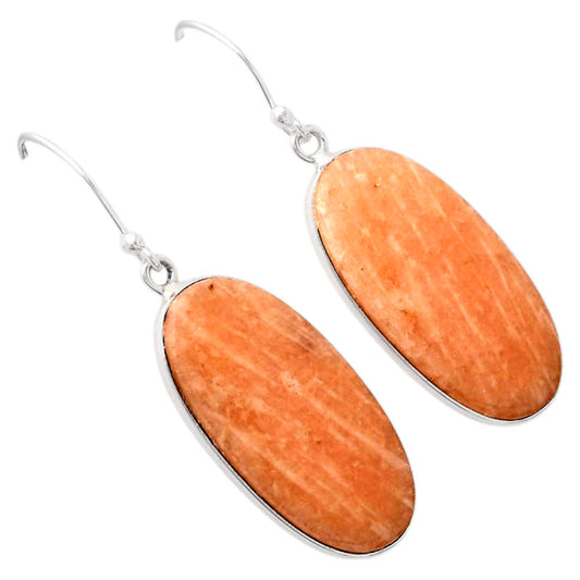 Natural Orange Amazonite Earrings E-1001 SDE88204