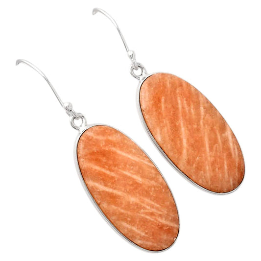 Natural Orange Amazonite Earrings E-1001 SDE88211