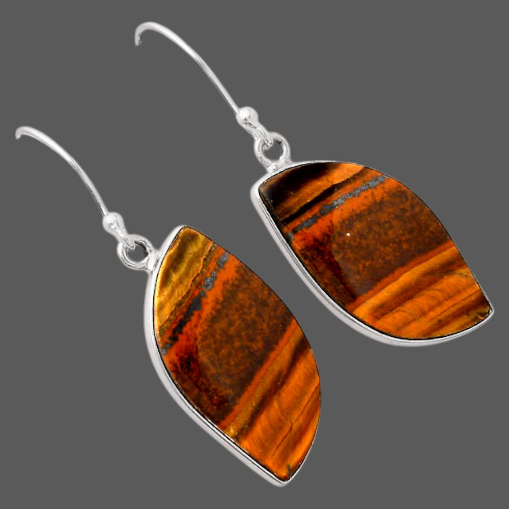 Natural Tiger Eye - Africa Earrings E-1001 SDE88219