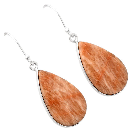 Natural Orange Amazonite Earrings E-1001 SDE88253