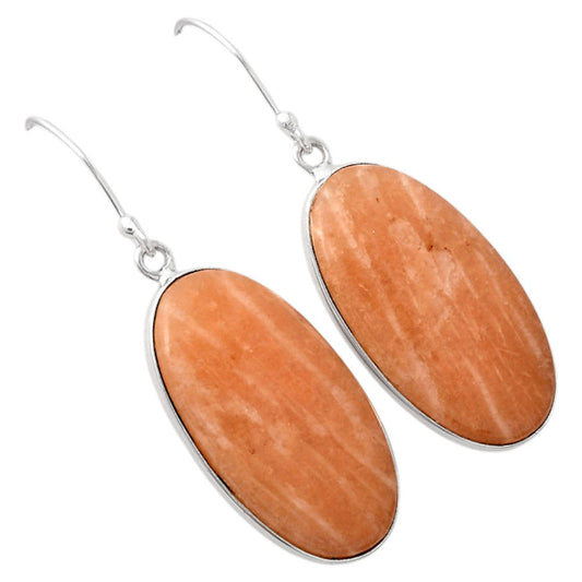 Natural Orange Amazonite Earrings E-1001 SDE88257