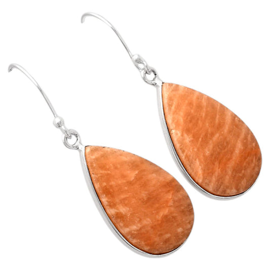 Natural Orange Amazonite Earrings E-1001 SDE88262