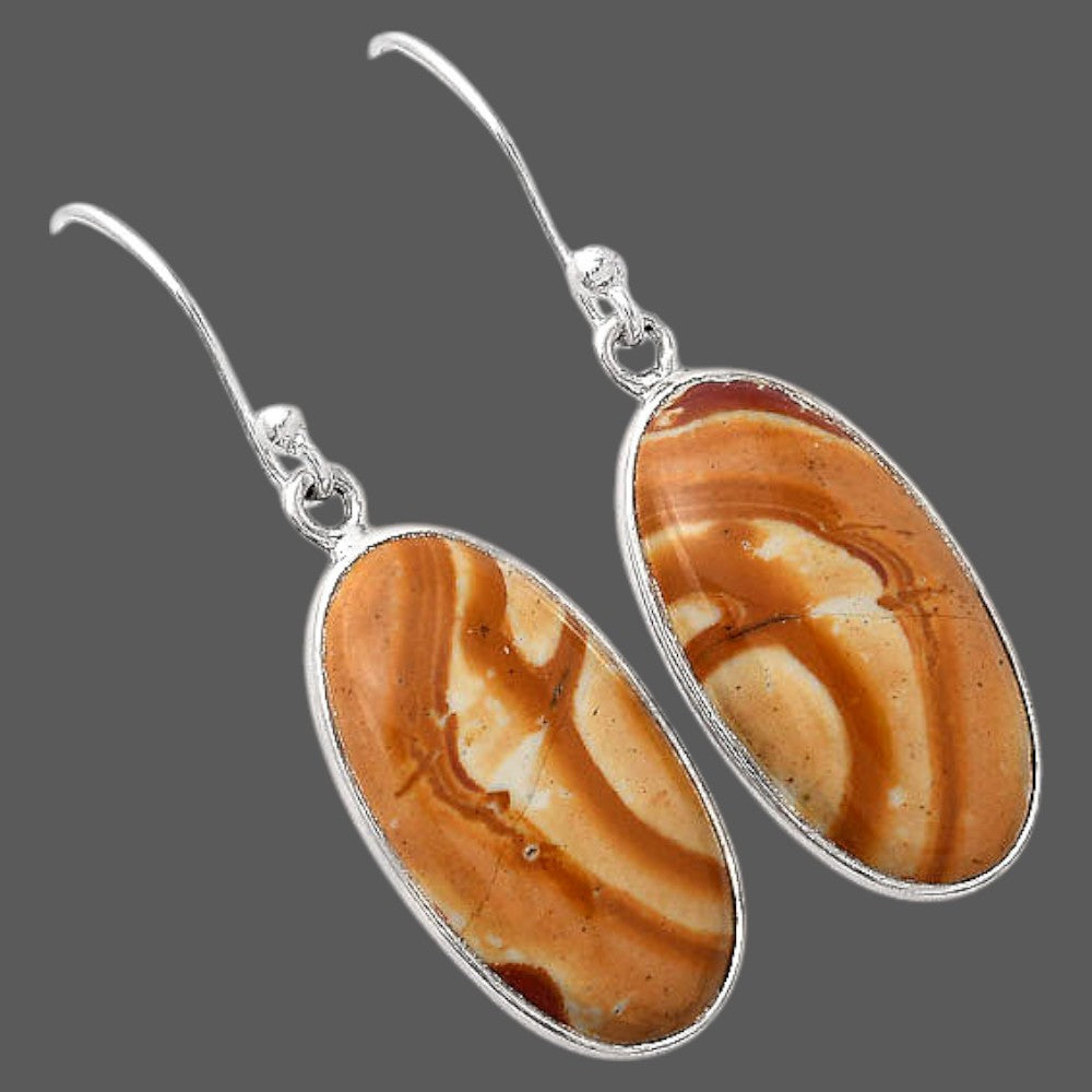 Natural Snake Skin Jasper Earrings E-1001 SDE88280