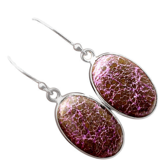 Natural Purpurite - South Africa Earrings E-1001 SDE88317