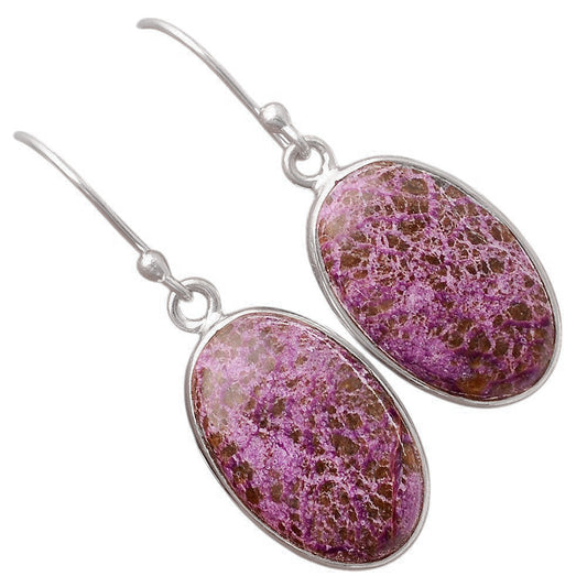 Natural Purpurite - South Africa Earrings E-1001 SDE88325