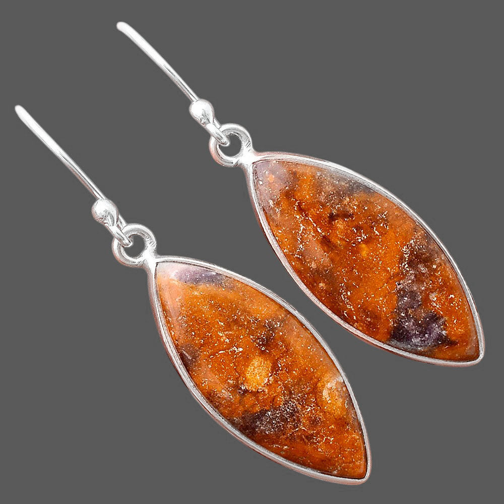 Natural Indian Blanket Jasper Earrings E-1001 SDE88330