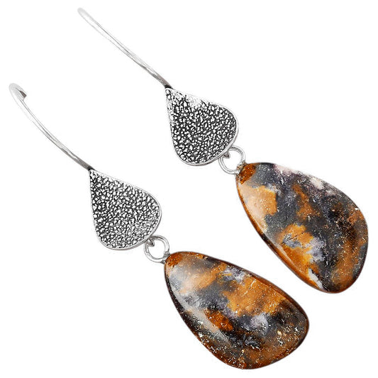 Natural Indian Blanket Jasper Earrings E-1094 SDE88341