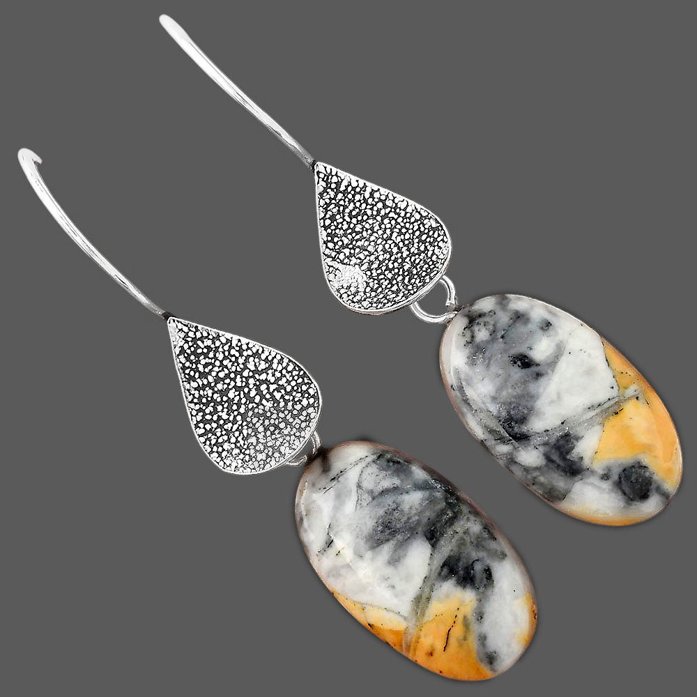 Natural Maligano Jasper - Indonesia Earrings E-1094 SDE88343