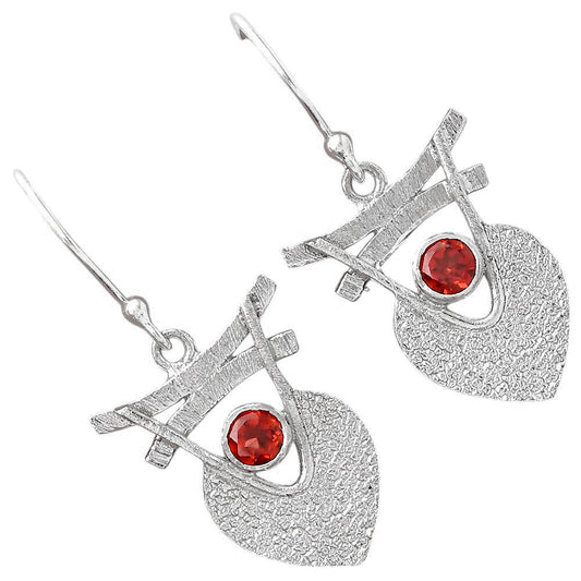 Natural Hessonite Garnet Madagascar Earrings E-1159 SDE88360