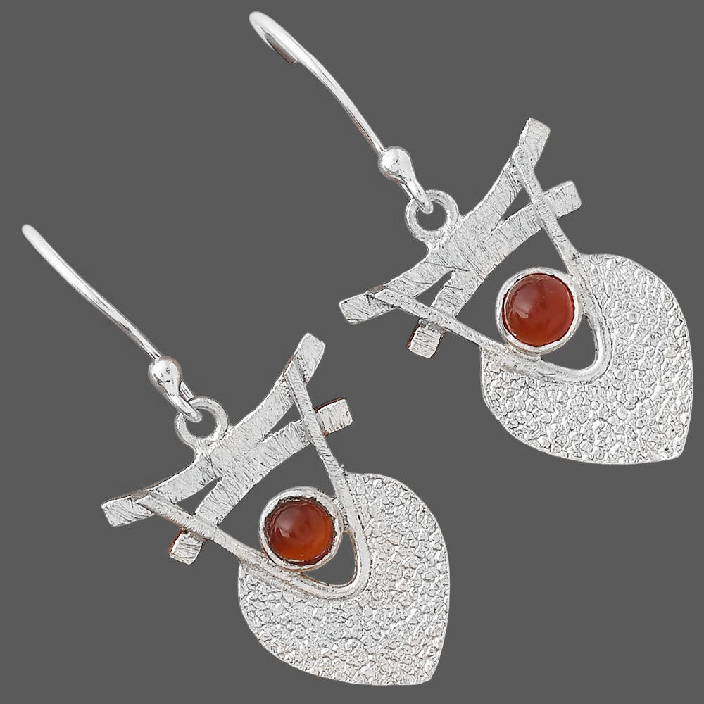 Natural Carnelian Earrings E-1159 SDE88361