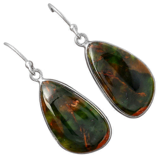 Natural Turkish Rainforest Chrysocolla Earrings E-1001 SDE88373