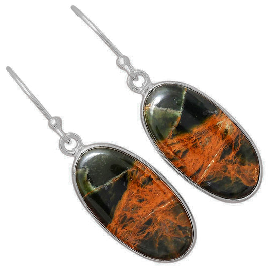 Natural Turkish Rainforest Chrysocolla Earrings E-1001 SDE88388