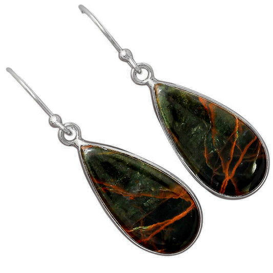 Natural Turkish Rainforest Chrysocolla Earrings E-1001 SDE88389