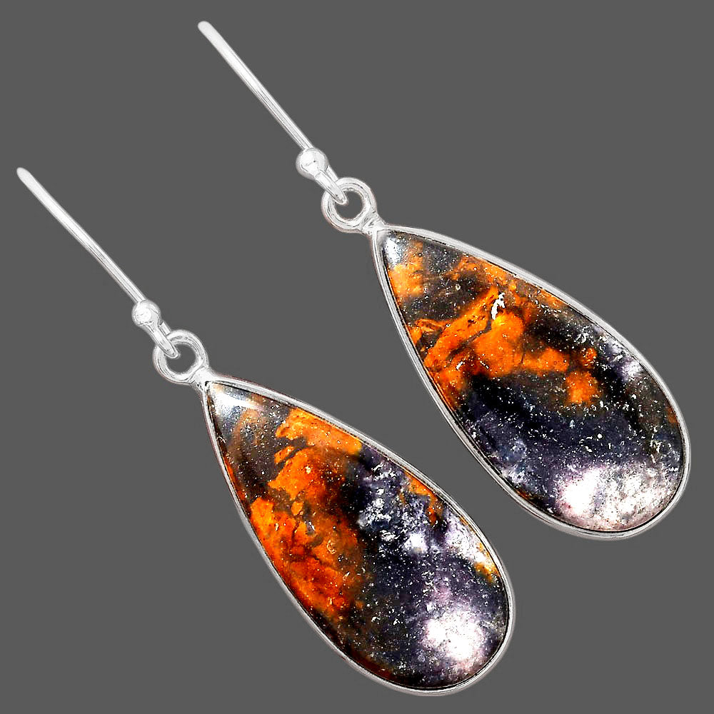 Natural Indian Blanket Jasper Earrings E-1001 SDE88402
