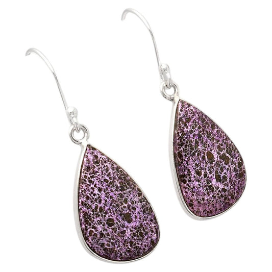 Natural Purpurite - South Africa Earrings E-1001 SDE88431