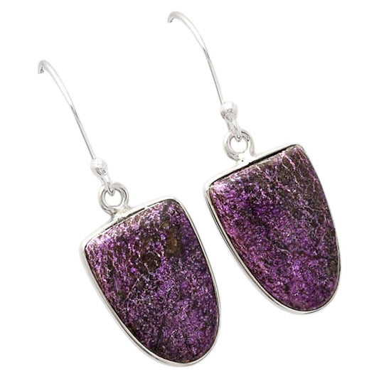 Natural Purpurite - South Africa Earrings E-1001 SDE88441
