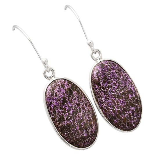 Natural Purpurite - South Africa Earrings E-1001 SDE88444