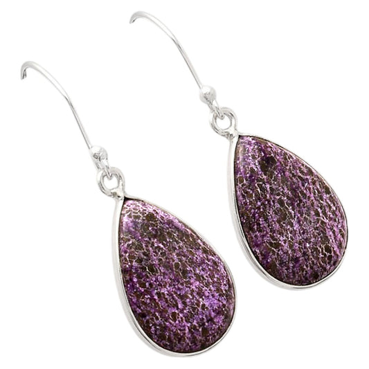 Natural Purpurite - South Africa Earrings E-1001 SDE88446