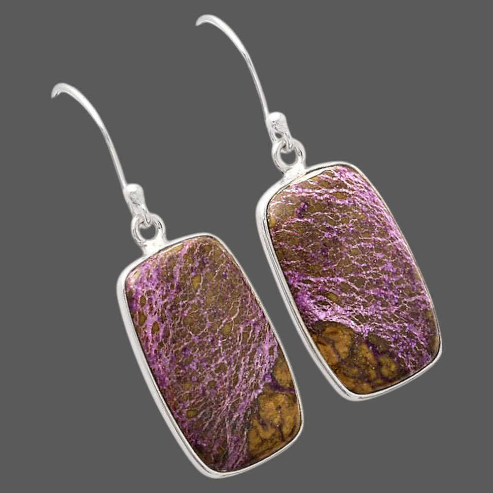 Natural Purpurite - South Africa Earrings E-1001 SDE88450