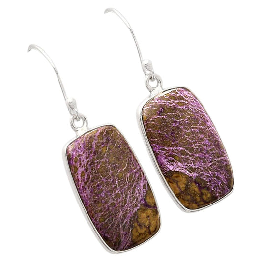 Natural Purpurite - South Africa Earrings E-1001 SDE88450