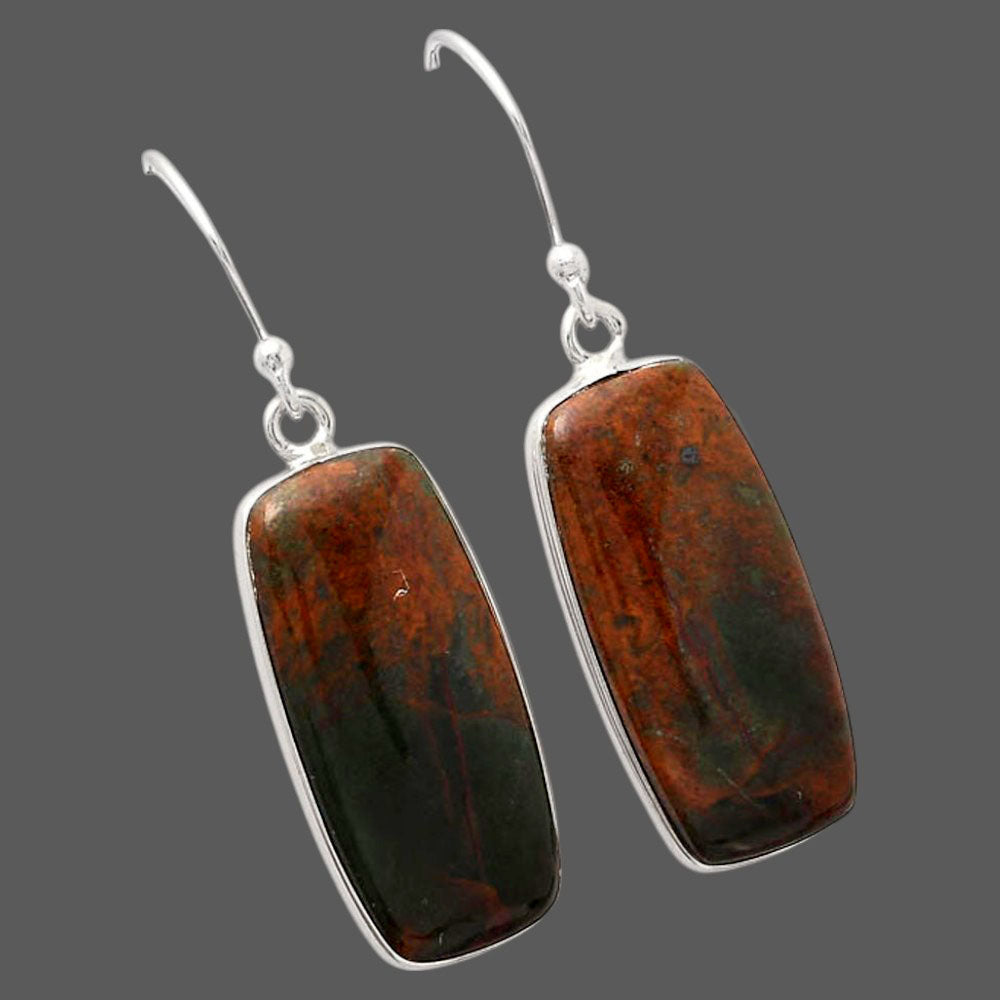 Natural Turkish Rainforest Chrysocolla Earrings E-1001 SDE88456