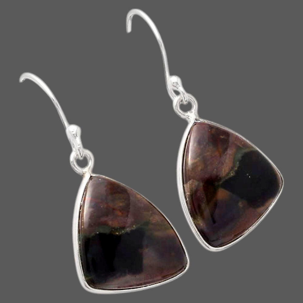 Natural Purple Cow Jasper Earrings E-1001 SDE88460