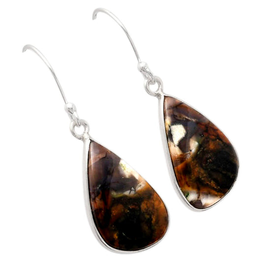 Natural Turkish Rainforest Chrysocolla Earrings E-1001 SDE88470