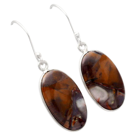 Natural Purple Cow Jasper Earrings E-1001 SDE88476