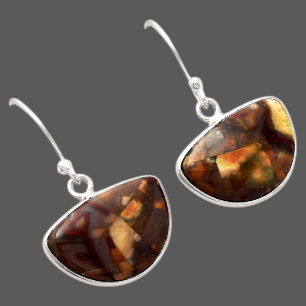 Natural Purple Cow Jasper Earrings E-1001 SDE88480