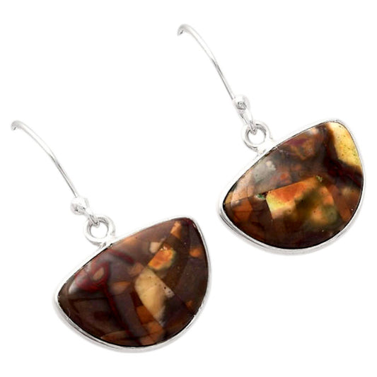 Natural Purple Cow Jasper Earrings E-1001 SDE88480
