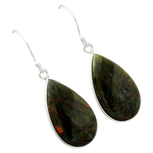 Natural Turkish Rainforest Chrysocolla Earrings E-1001 SDE88486